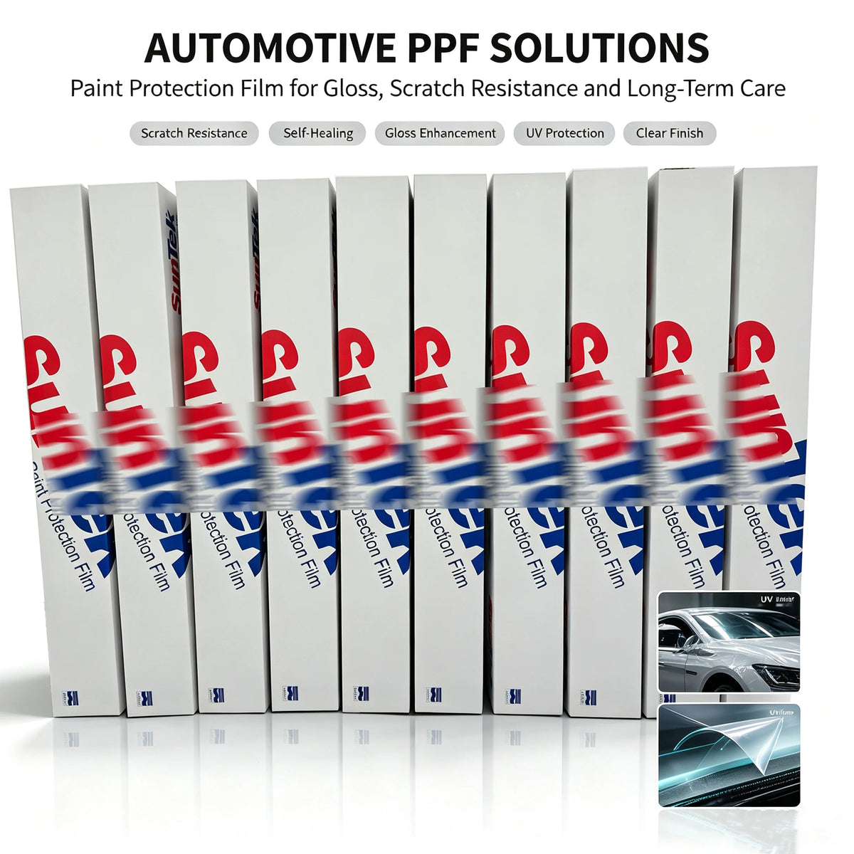 SunTek Self Healing TPU PPF Automotive Paint Protection Film Anti Scratch UV Proof Anti Yellow Gloss Enhancer Self-Adhesive Roll