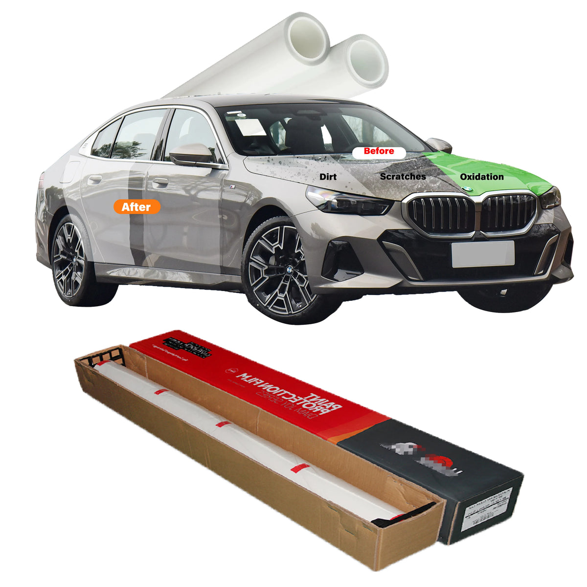LLumar PPF Paint Protection Film Self-healing Anti-Yellowing Original Gen1 Hydrogard Top Material Soft Nano Coating of LLumar