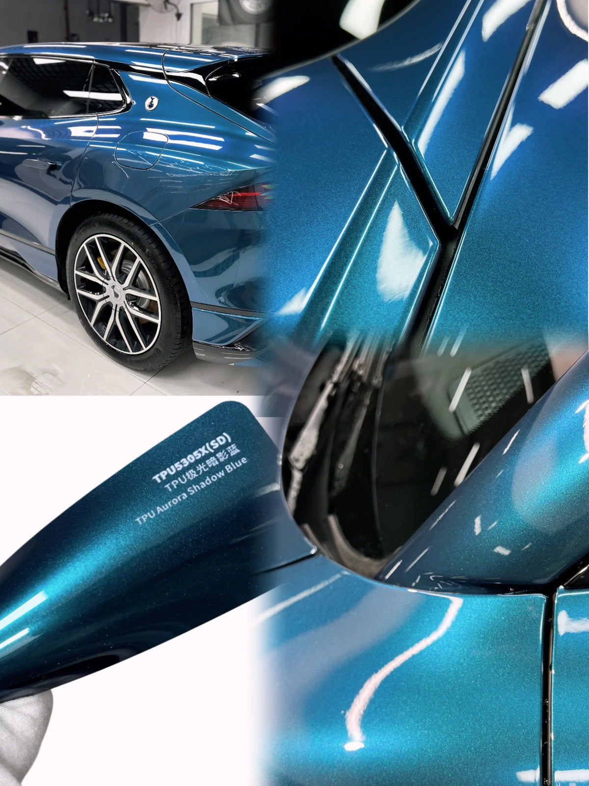 3M TPU Car Wrap Vinyl Film Paint Suntek Protection Film PPF Llumar Color Changing Car Wrap Anti Yellowing TPU Crystal Blue