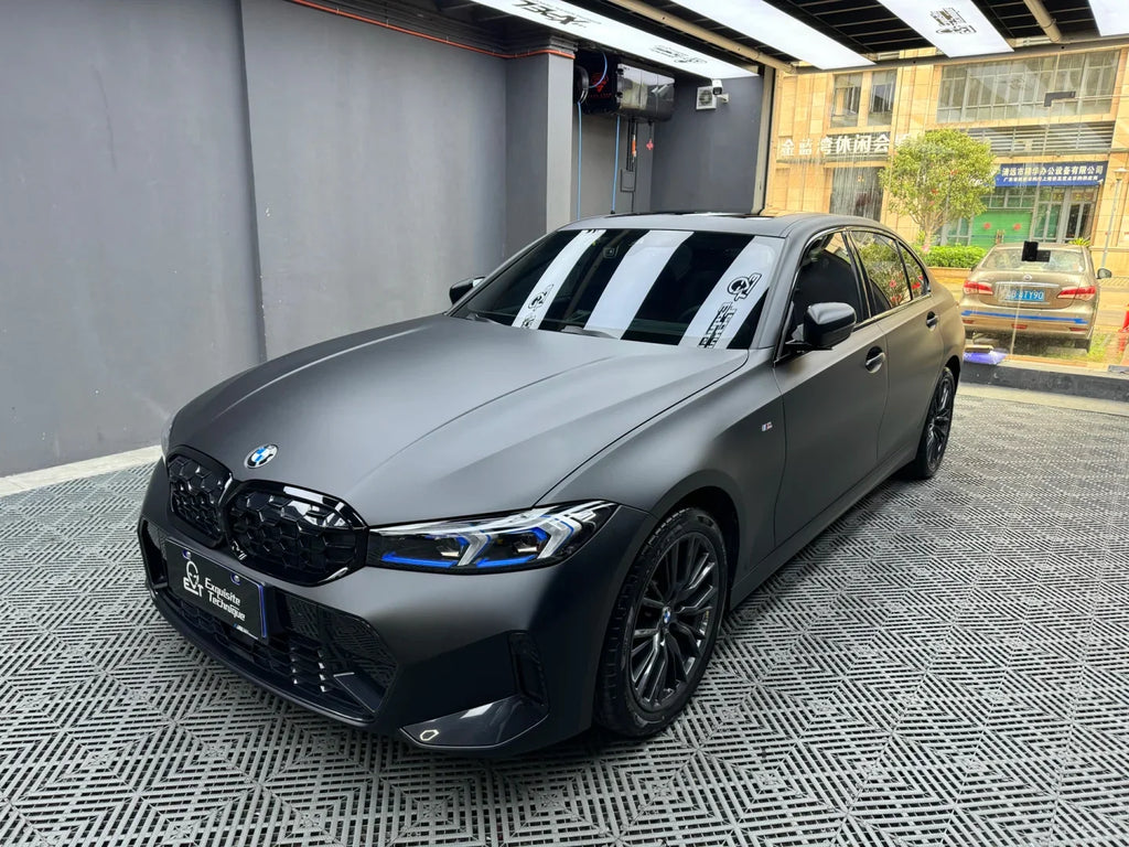 3M Glossy Matte Black Car Wrap TPU PPF Satin Black Vinyl Wrap for Car Full Body Color Changing Piano Black Tinted Film Car Wrap
