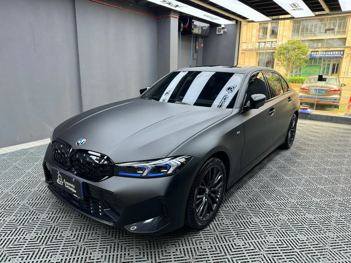 3M Glossy Matte Black Car Wrap TPU PPF Satin Black Vinyl Wrap for Car Full Body Color Changing Piano Black Tinted Film Car Wrap