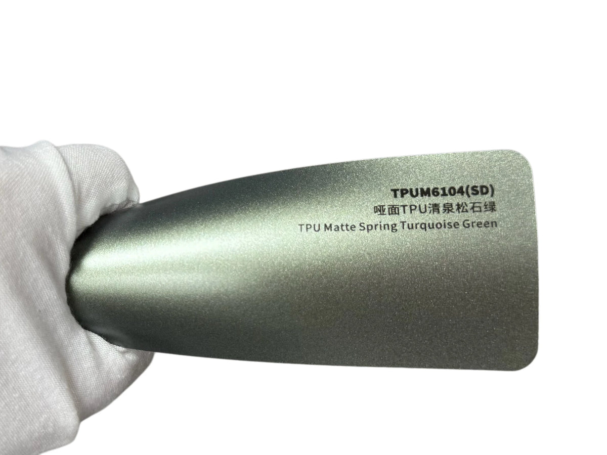 Suntek Car Wrap Vinyl Film PaintProtectionFilm PPF Llumar Color Changing Car Wrap AntiYellowing TPU Matte Spring Turquoise Green