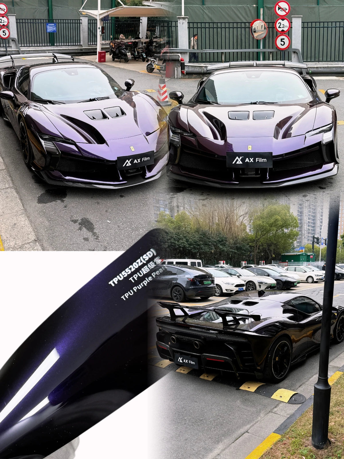 Car Vinyl Wraps 3M Supplier TPU Purple Pearl Auto Wrapping Foil Film Anti Scratch Full Vehicle Vinyl Wrap Rolls for Cars