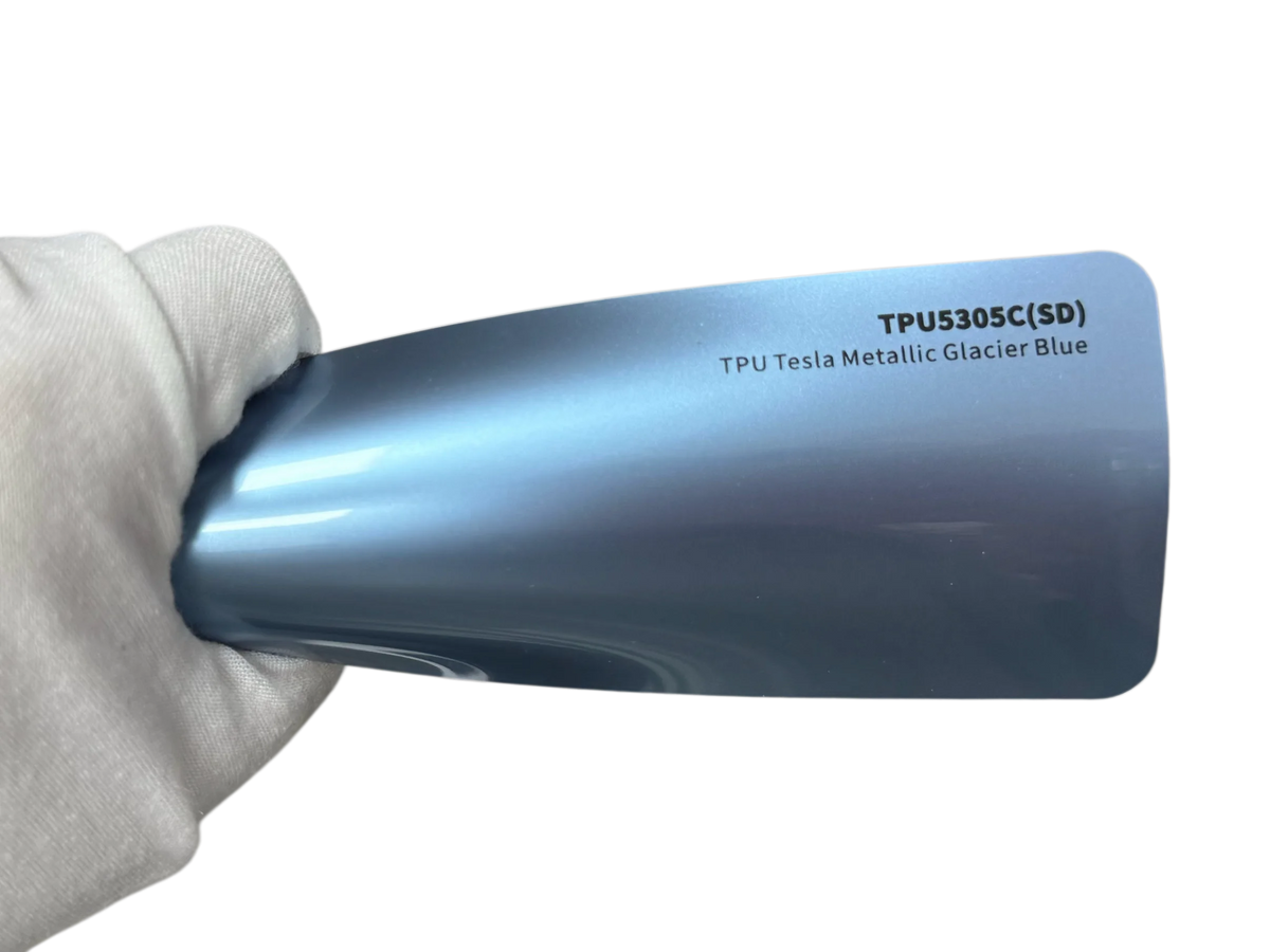 3M 1.52m*16.5m High Quality Glossy White Anti Yellowing TPU Color Changing Film Auto Vinyl Wrap for Car Body TPU Byron Bay Blue