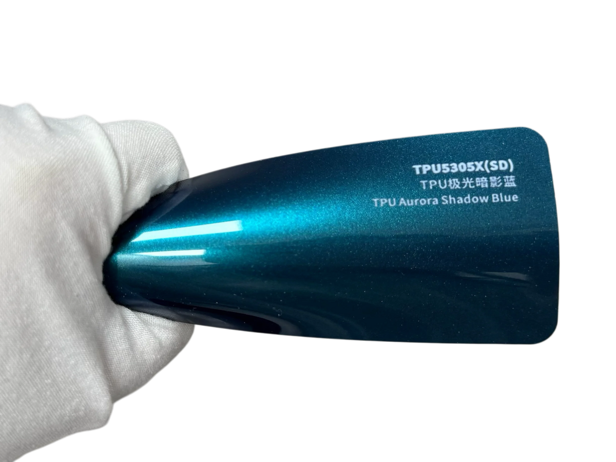3M TPU 1.52m*16.5m Car Wrap Vinyl Film Paint Protection Film PPF Color Changing Car Wrap Anti Yellowing TPU Aurora Shadow Blue