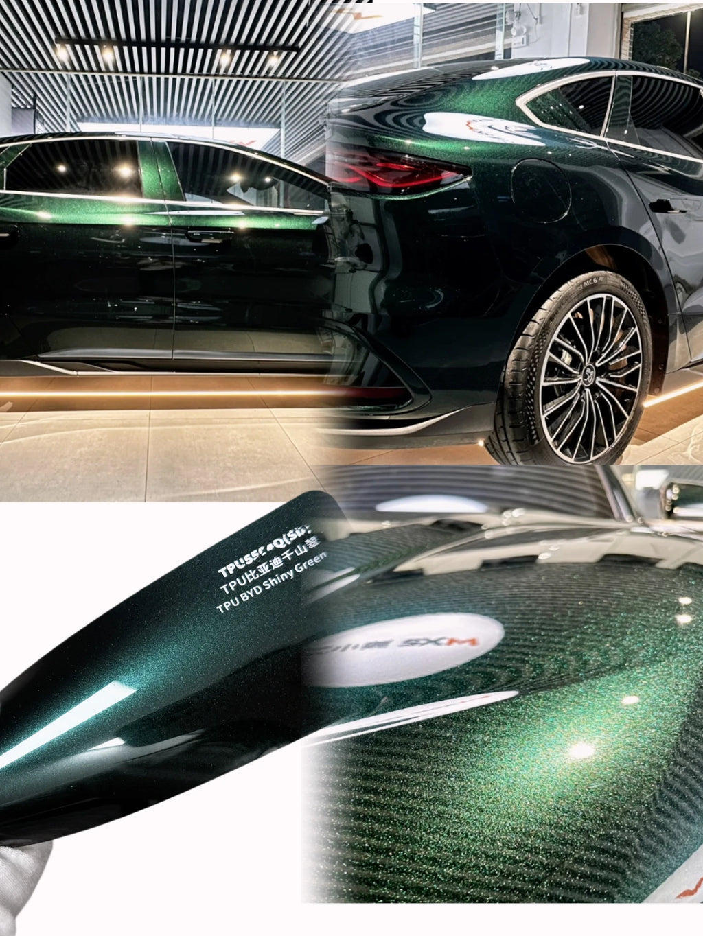 Llumar TPU 1.52m*16.5m Car Wrap Vinyl Film PaintProtectionFilm PPF 3M Color Changing Car Wrap Anti Yellowing TPU BYD Shiny Green