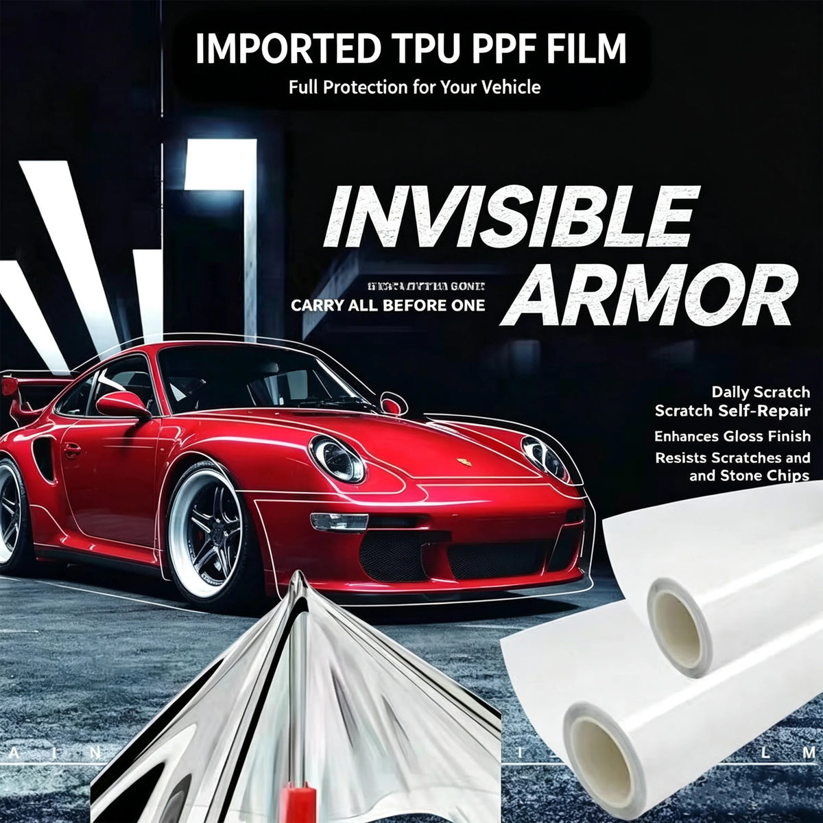 High Gloss Suntek Ultra Reaction Cap Self Healing Anti-Scratch Car Paint Protection Film PPF for Cars Lubrizol Suntek Ppf