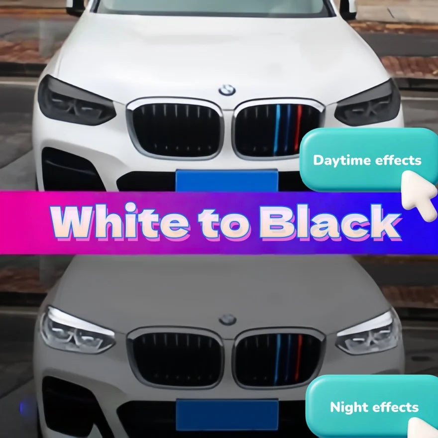 Gloss Armor Innovations 7.5Mil HD Photochromic TPU Film Transparent Turn Black Car Headlight Protective Film Self-Healing