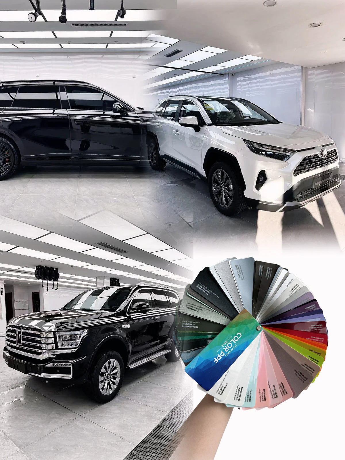 3M 1.52m*16.5m High Quality Glossy White Anti Yellowing TPU Color Changing Film Auto Vinyl Wrap for Car Body TPU Byron Bay Blue