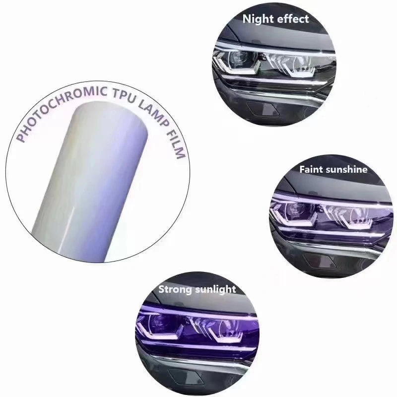 Gloss Armor TPH 0.3*15m 1.52m*15m Car Lamp Tint PPF Roll Self Healing Anti Scratch Headlight Protection Film Color Changing