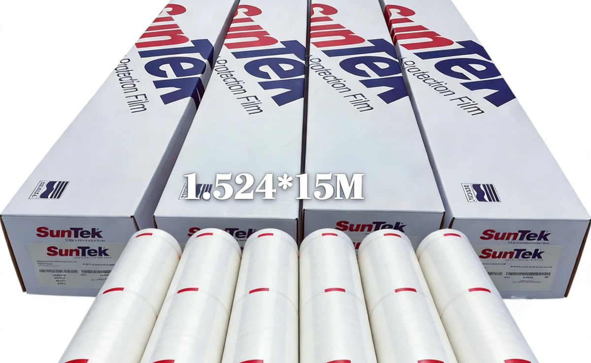 12 Years Warranty USA SUNTEK Quality Hydrophobic 7mil 7.5mil Clear TPU PPF 1.52*15m Roll Tint Film Self-Healing for Car Wrap