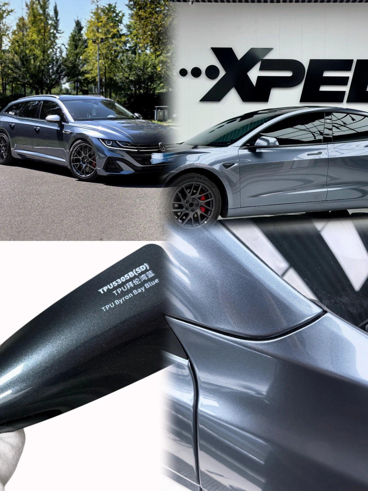 3M TPU Car Wrap Vinyl Film Paint Suntek Protection Film PPF Llumar Color Changing Car Wrap Anti Yellowing TPU Crystal Blue